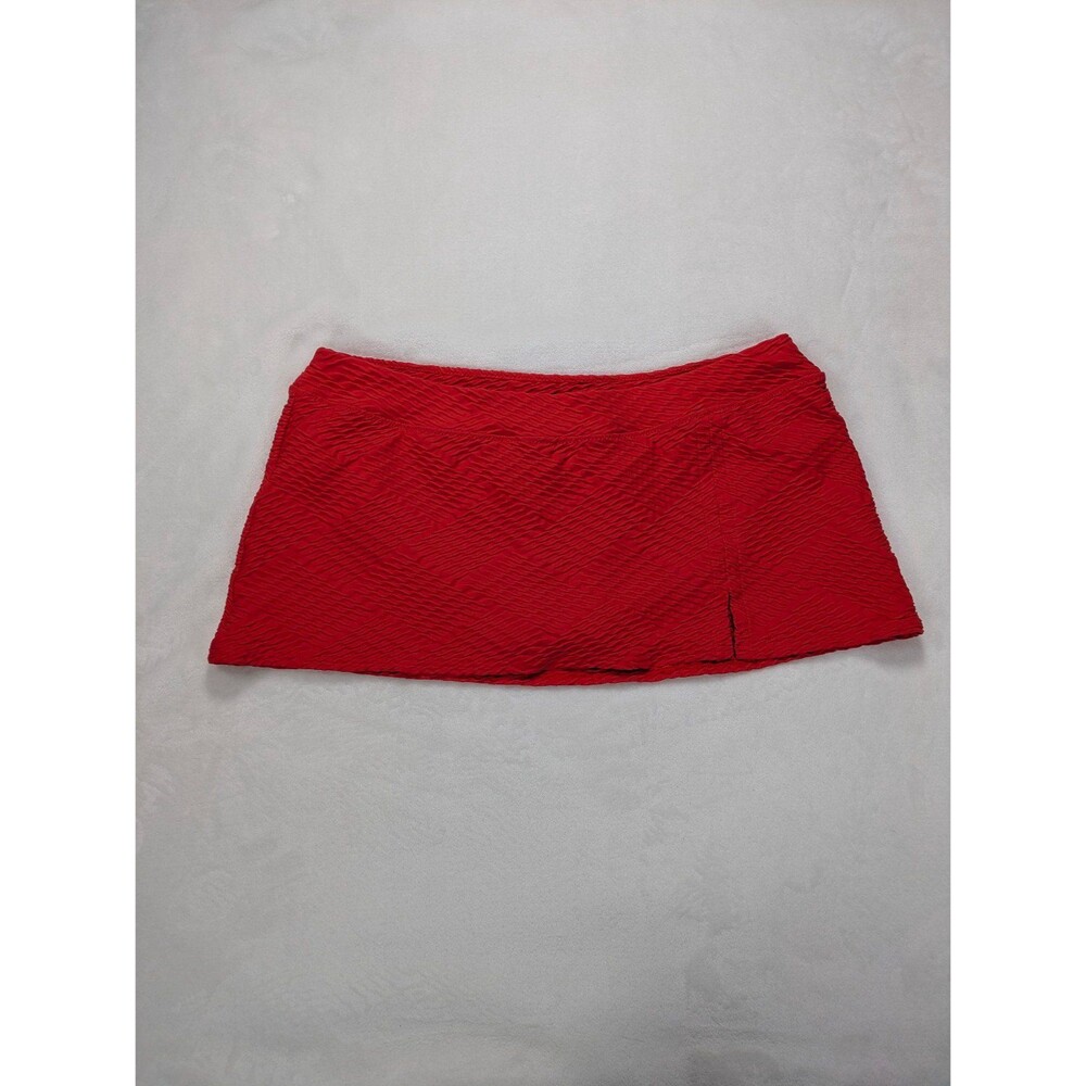 Women's Lands' End Textured Chlorine Resistant Mini Swim Skirt - NWOT - Size 16